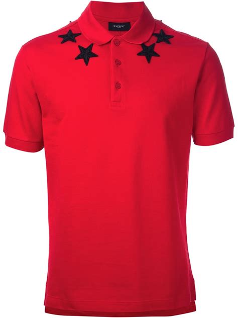 givenchy red polo shirt